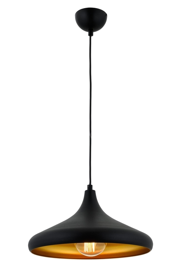 Luxury L-4106-M8-BSY-36 Black Boyalı Modern Chandelier E27 Metal 36cm - 1