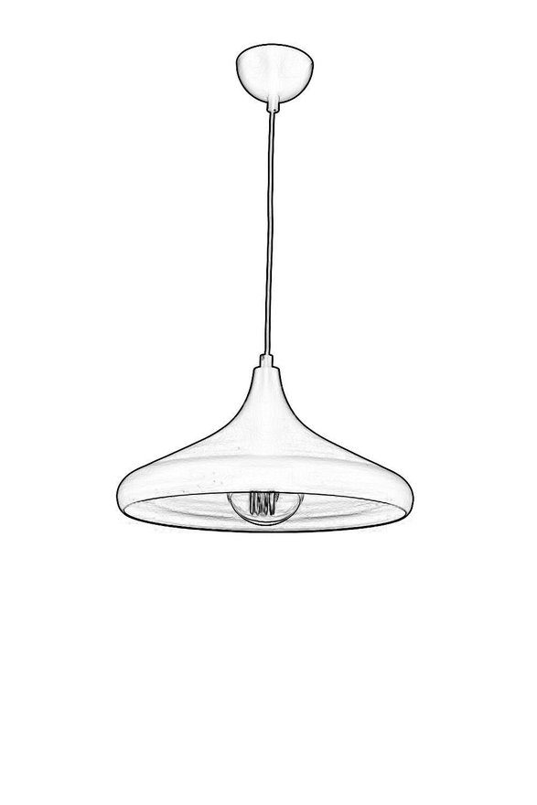 Luxury L-4106-M8-BSY-36 Black Boyalı Modern Chandelier E27 Metal 36cm - 2