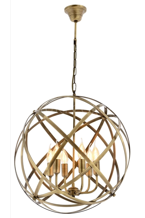 Luxury L-4183-6E Eskitme Kaplama Modern Chandelier E14 Metal 50cm - 1