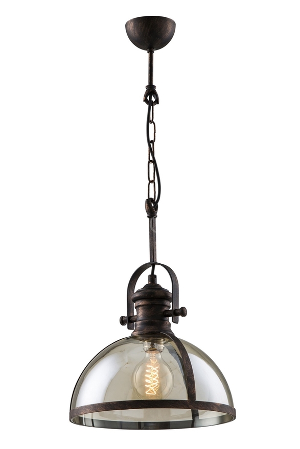 Luxury L-5063-1BSY Black Boyalı Modern Chandelier E27 Metal Cam 30cm - 1