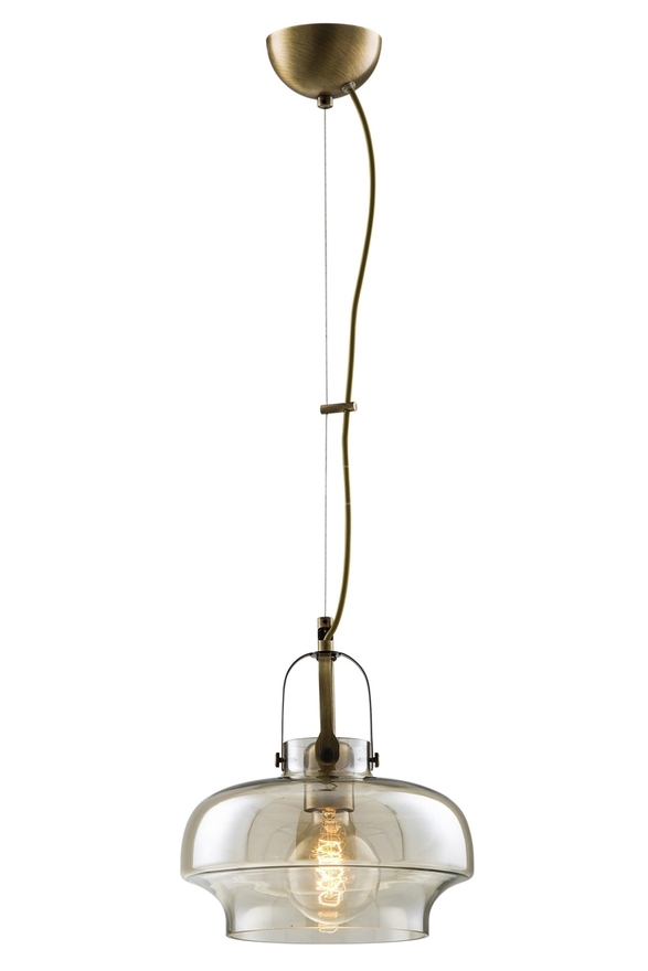 Luxury L-5064-1E Eskitme Kaplama Modern Chandelier E27 Metal Cam 25cm - 1