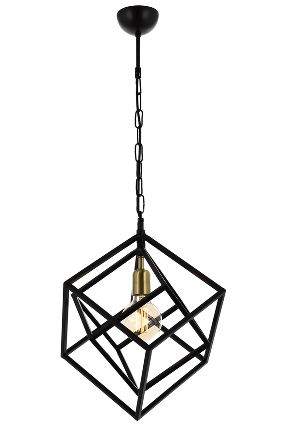 Luxury L-60117-1BSY Black Boyalı Modern Chandelier E27 Metal 40cm - 1