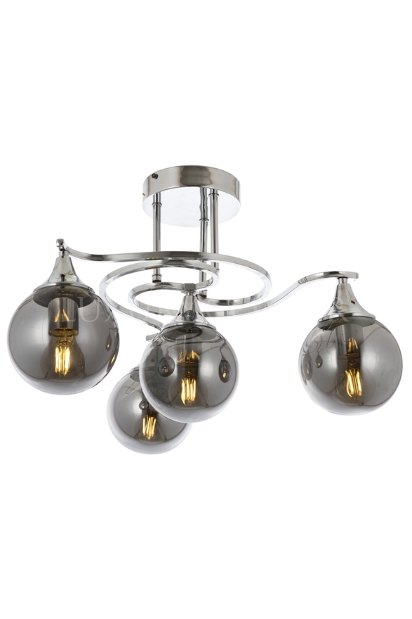 Luxury L-60156-4K Krom Kaplama Modern Chandelier E27 Metal Cam 55cm - 1