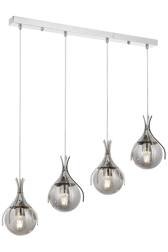 Luxury L-60161-4KY Krom Kaplama Modern Chandelier E27 Metal Cam 70x13cm - Luxury Avize ve Aydınlatma