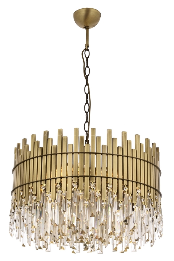 Luxury L-60162-E60 Eskitme Kaplama Classic Chandelier E27 Metal Kristal 60cm - Luxury Avize ve Aydınlatma