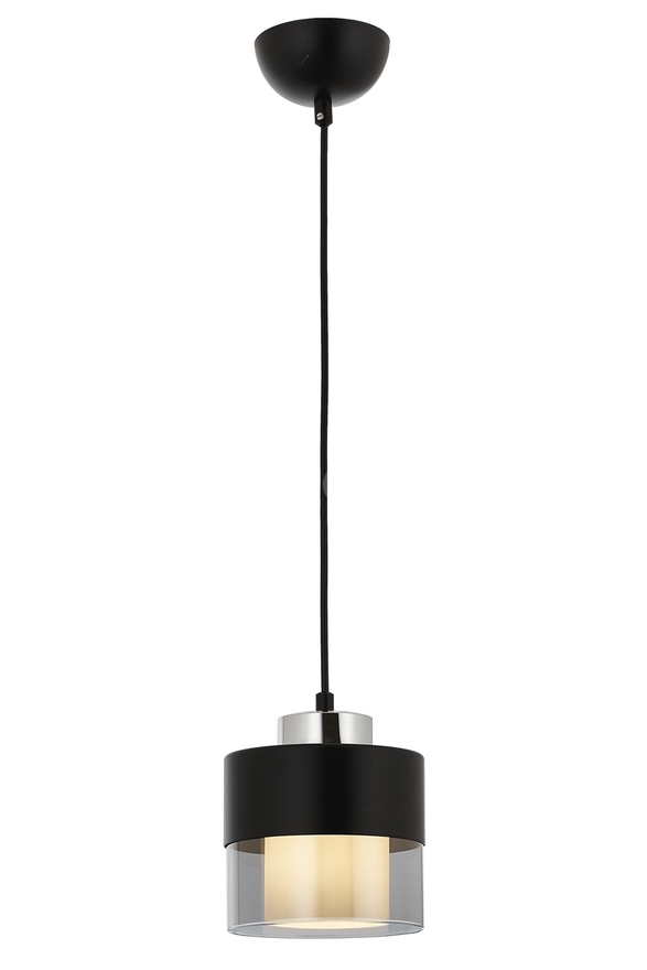 Luxury L-60193-1BSY Black Boyalı Modern Chandelier E27 Metal Cam 15cm - 1