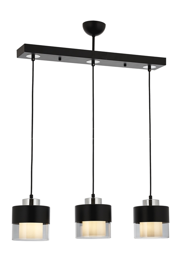 Luxury L-60193-3Y-BSY Black Boyalı Modern Chandelier E27 Metal Cam 70x15cm - Luxury Avize ve Aydınlatma
