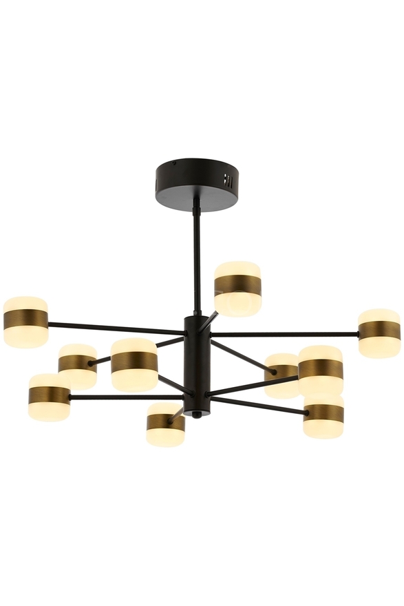 Luxury L-60205-10E Eskitme Kaplama Modern Chandelier LED Metal Akrilik 65cm - 1