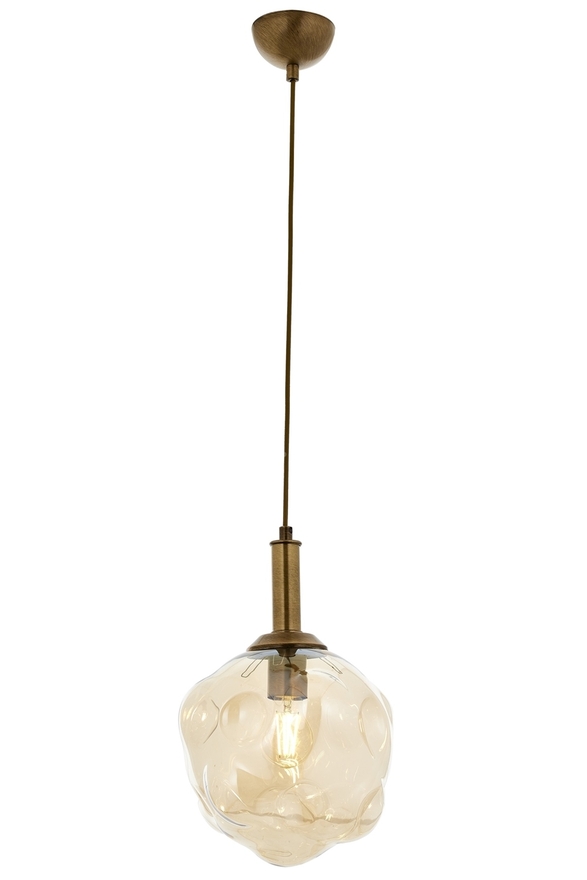 Luxury L-60210-1E Eskitme Kaplama Modern Chandelier E27 Metal Cam 30cm - Luxury Avize ve Aydınlatma