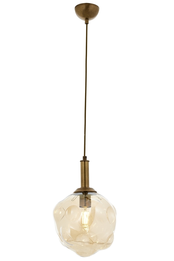 Luxury L-60210-1E Eskitme Kaplama Modern Chandelier E27 Metal Cam 30cm - 1