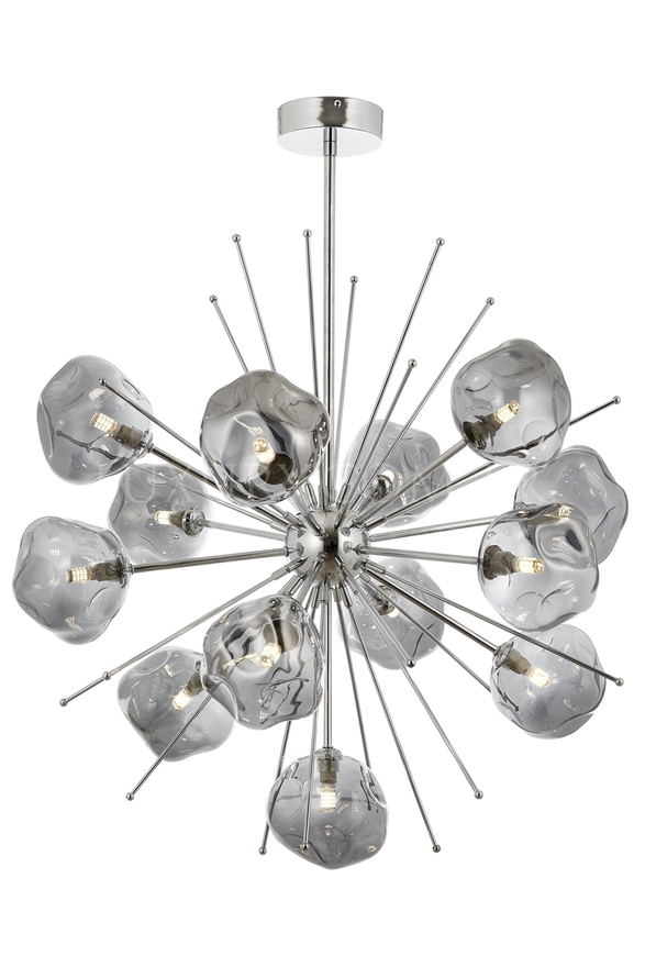 Luxury L-60212-13K Krom Kaplama Modern Chandelier G9 Metal Cam 70cm - 1