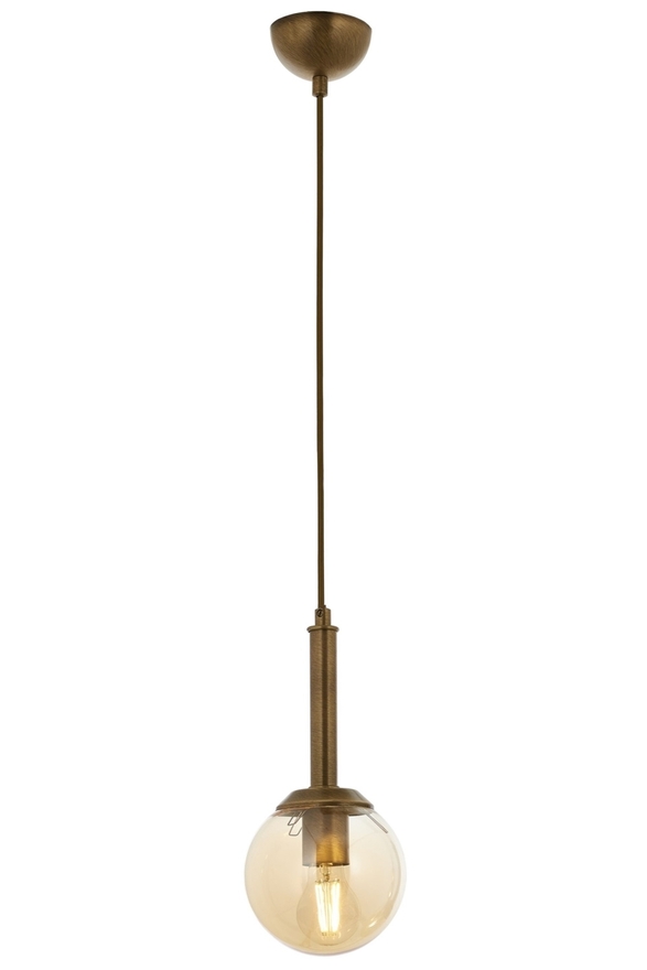 Luxury L-60216-1E Eskitme Kaplama Modern Chandelier E27 Metal Cam 15cm - 1