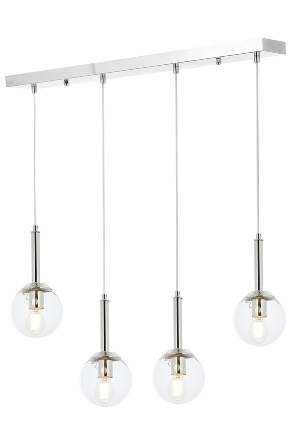 Luxury L-60216-4KY Krom Kaplama Modern Chandelier E27 Metal Cam 70x13cm - 1