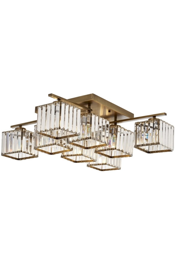 Luxury L-60230-8E Eskitme Kaplama Modern Chandelier E27 Metal Kristal 80cm - 1