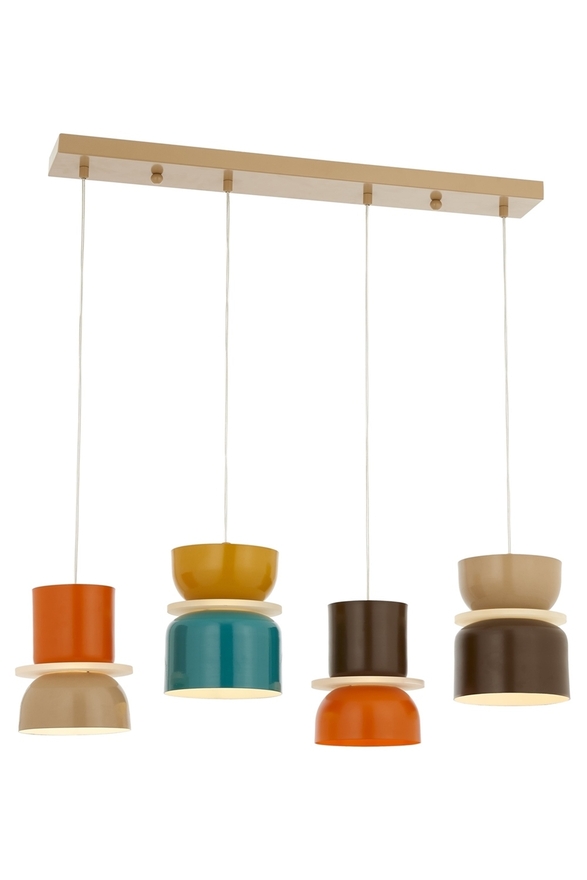 Luxury L-60284-4Y-BSA Sarı Boyalı Modern Chandelier E27 Metal Pleksi 80x19cm - Luxury Avize ve Aydınlatma