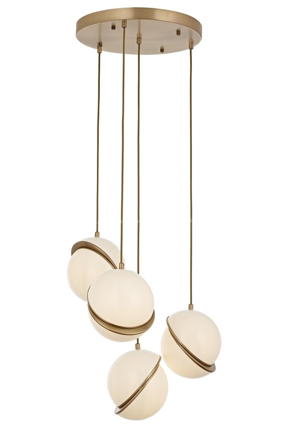 Luxury L-60350-4ET Eskitme Kaplama Modern Chandelier E27 Metal Pleksi 0x4cm - Luxury Avize ve Aydınlatma