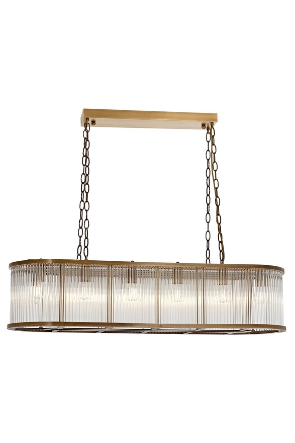 Luxury L-60355-E120X40 Eskitme Kaplama Modern Chandelier E27 Metal Cam 120x40cm - Luxury Avize ve Aydınlatma