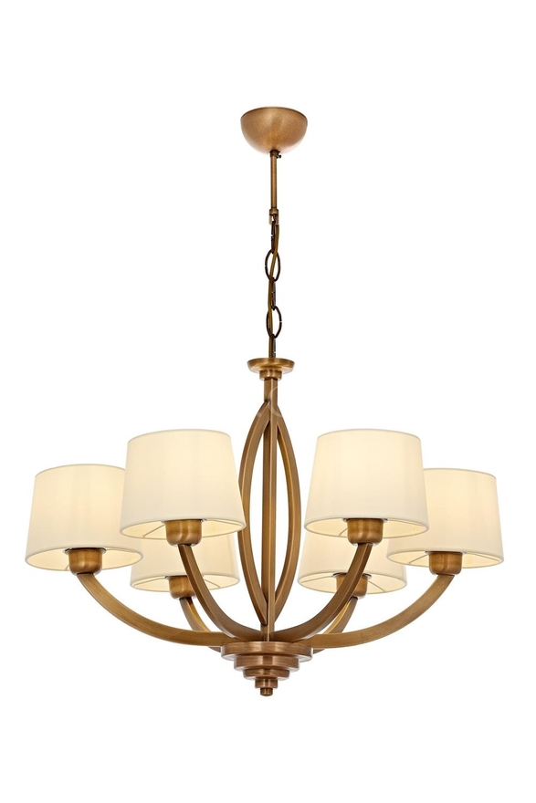 Luxury L-60362-6ES Eskltme Kaplama Modern Chandelier E27 Metal Cam 65cm - Luxury Avize ve Aydınlatma