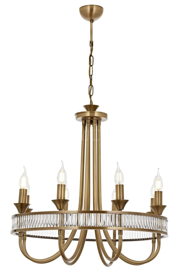 Luxury L-60378-8E Eskltme Kaplama Modern Chandelier E14 Metal Kristal 60cm - Luxury Avize ve Aydınlatma