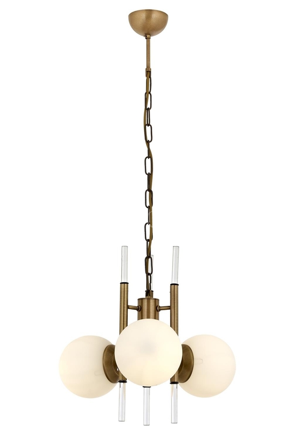 Luxury L-60385-3E Eskitme Kaplama Modern Chandelier E27 Metal Cam Kristal 50cm - Luxury Avize ve Aydınlatma