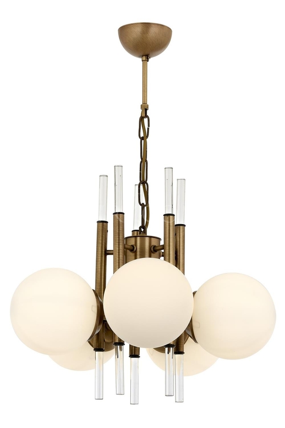 Luxury L-60385-5E Eskitme Kaplama Modern Chandelier E27 Metal Cam Kristal 50cm - Luxury Avize ve Aydınlatma