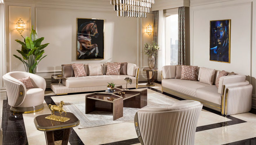Luxury Manolo Modern Sofa Set - 1