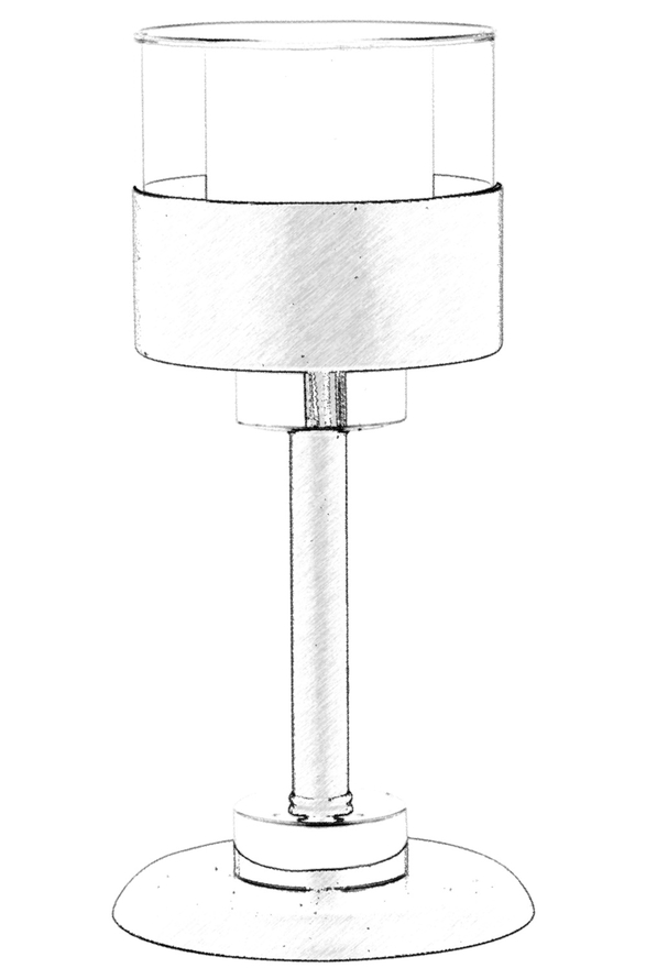 Luxury ML-60193-1BSY Black Boyalı Desk Lamp E27 Metal Cam 16cm - 3