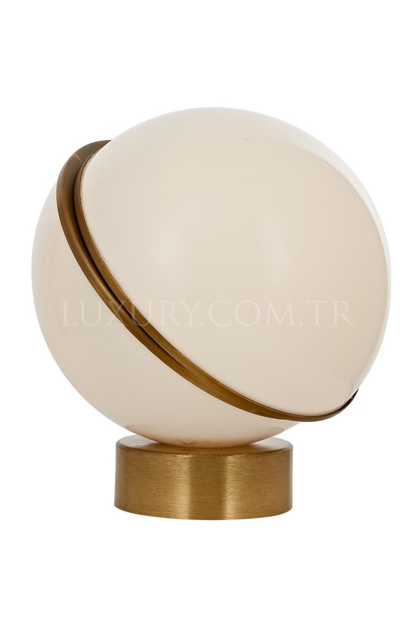 Luxury ML-60350-1EB Eskitme Kaplama Masa Lambası E14 Metal Pleksi 15cm - Luxury Avize ve Aydınlatma