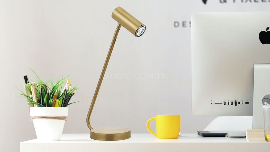 Luxury ML-62019-01 Eskitme Kaplama Desk Lamp GU10 Metal 15x25cm - 3