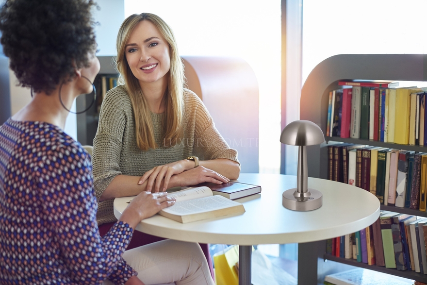 LUXURY ML-64004-N Nikel Kaplama Desk Lamp LED Metal Pleksi 12cm - 3