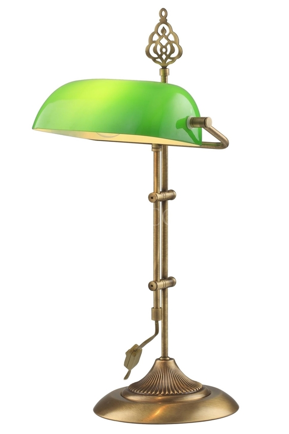 Luxury ML-9063-GREEN Eskitme Kaplama Desk Lamp E27 Metal Cam 30x20cm - Luxury Avize ve Aydınlatma