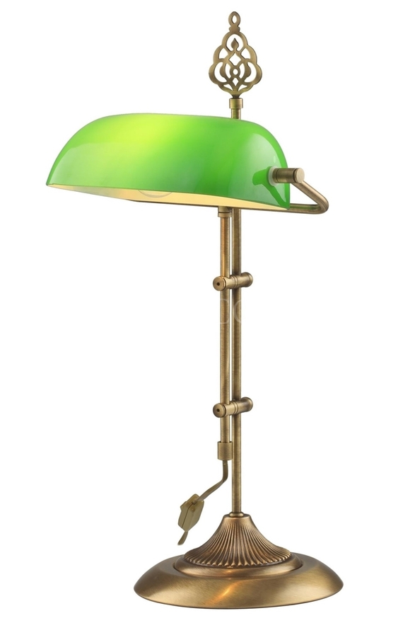 Luxury ML-9063-GREEN Eskitme Kaplama Desk Lamp E27 Metal Cam 30x20cm - 1