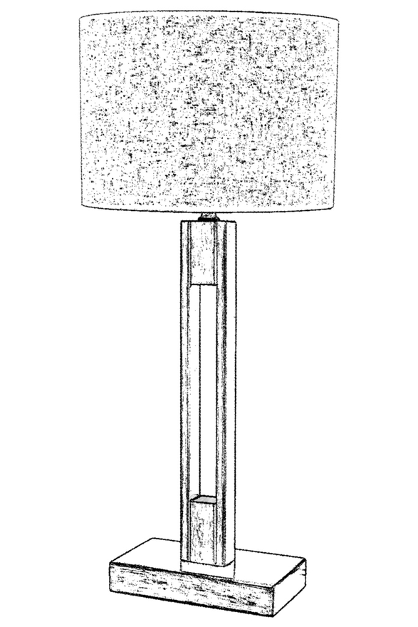 Luxury ML-9108-1E Eskitme Kaplama Desk Lamp E27 Metal Kumaş 30cm - 2
