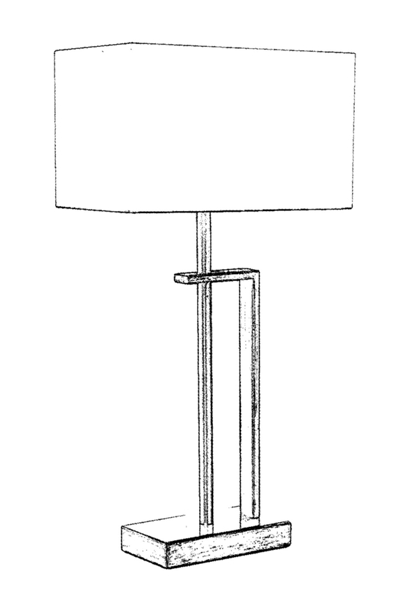 Luxury ML-9109-1E Eskitme Kaplama Desk Lamp E27 Metal Kumaş 30x18cm - 2