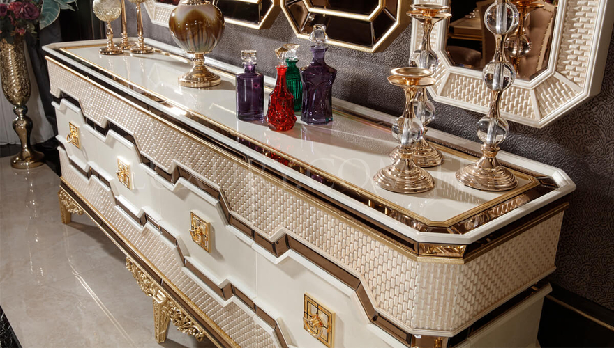 Maderya Avangarde Krem Yemek Odası - 5