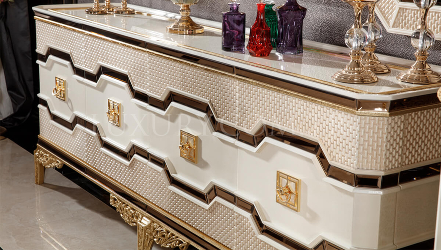 Maderya Avangarde Krem Yemek Odası - 6