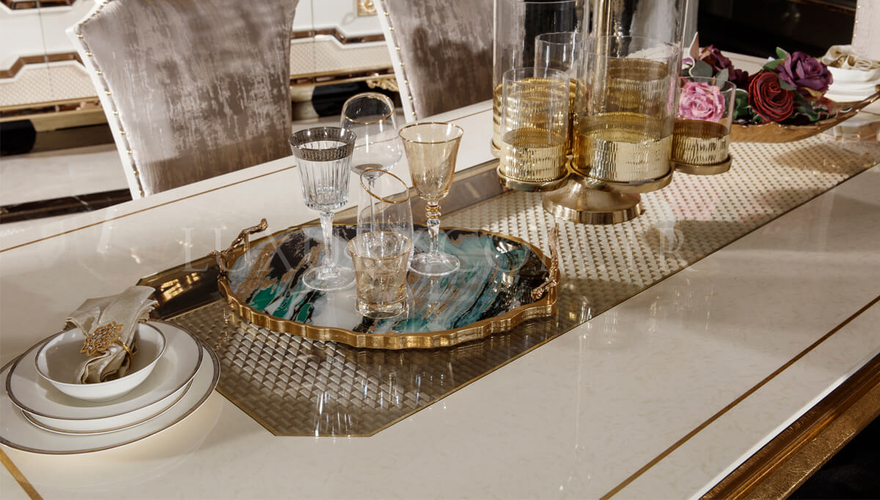 Maderya Avangarde Krem Yemek Odası - 7