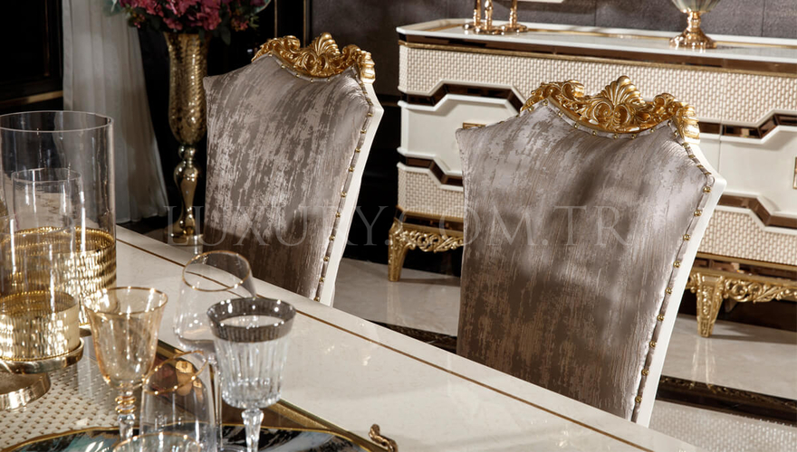 Maderya Modern Cream Dining Room - 10