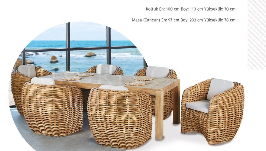 Maldiv Garden Dining Set - 3