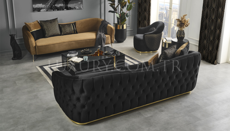 Mamba Modern Gold Koltuk Takımı - 9