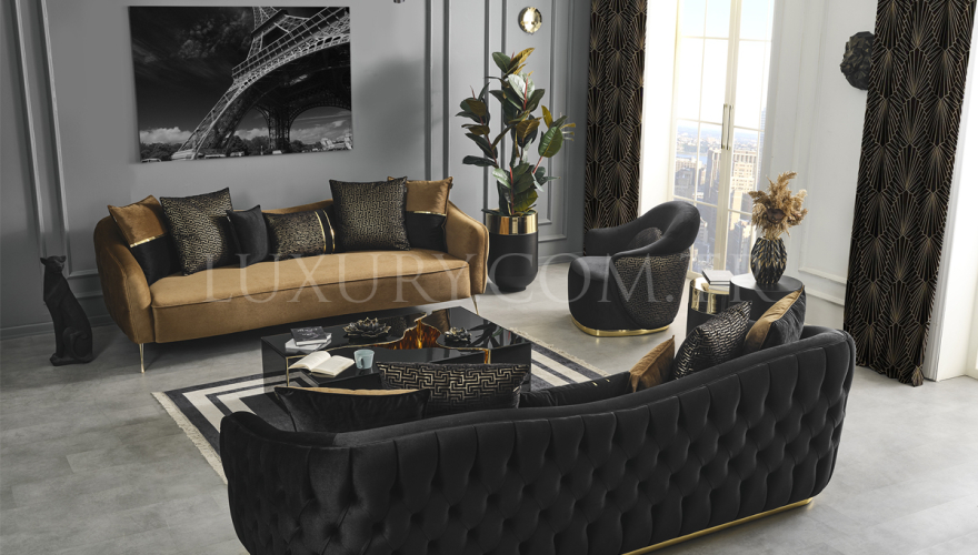Mamba Modern Gold Koltuk Takımı - 4