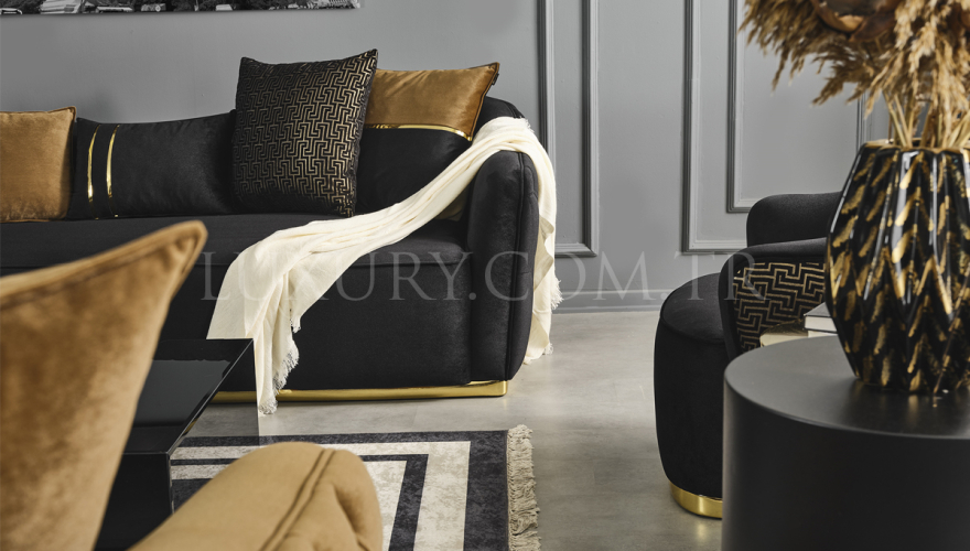 Mamba Modern Gold Koltuk Takımı - 15
