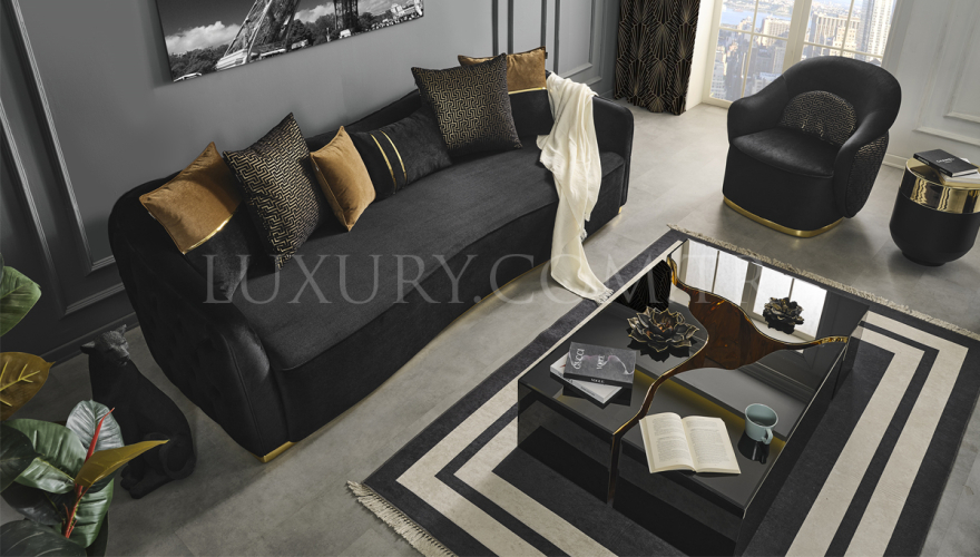 Mamba Modern Gold Koltuk Takımı - 7