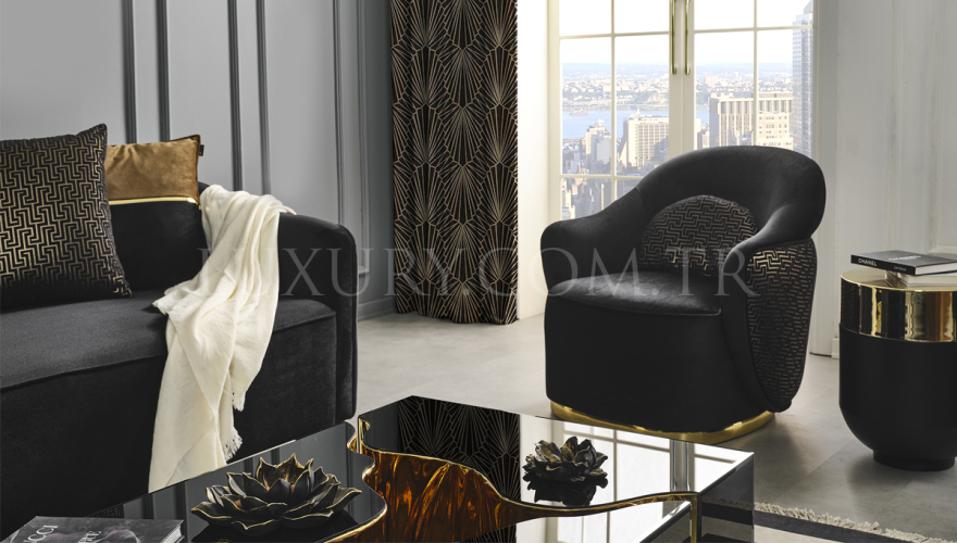 Mamba Modern Gold Koltuk Takımı - 16