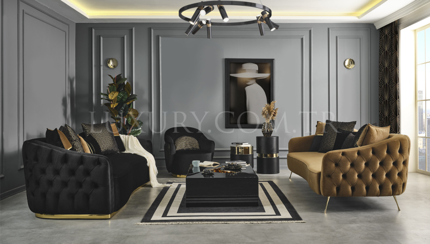 Mamba Modern Gold Koltuk Takımı - 2