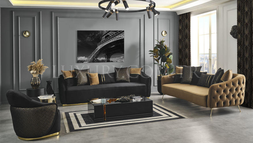 Mamba Modern Gold Koltuk Takımı - 1