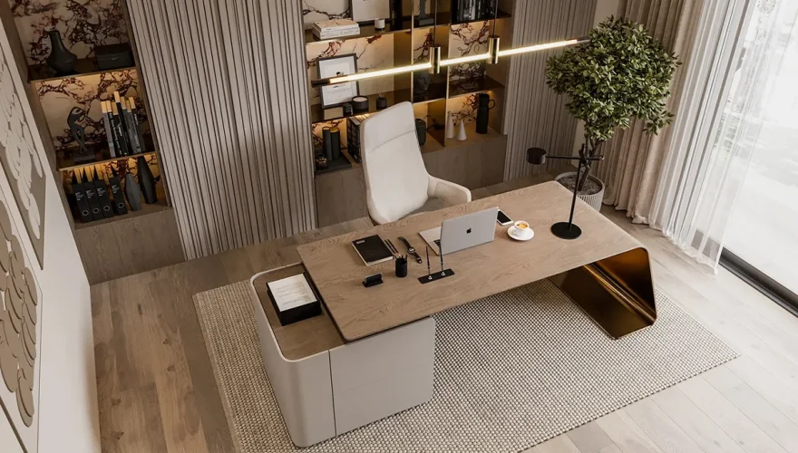 Manhattan Metal Leg Office Set - 2