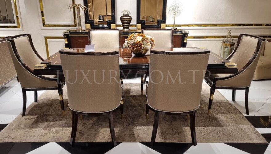 Mansion Kahverengi Yemek Odası - 2