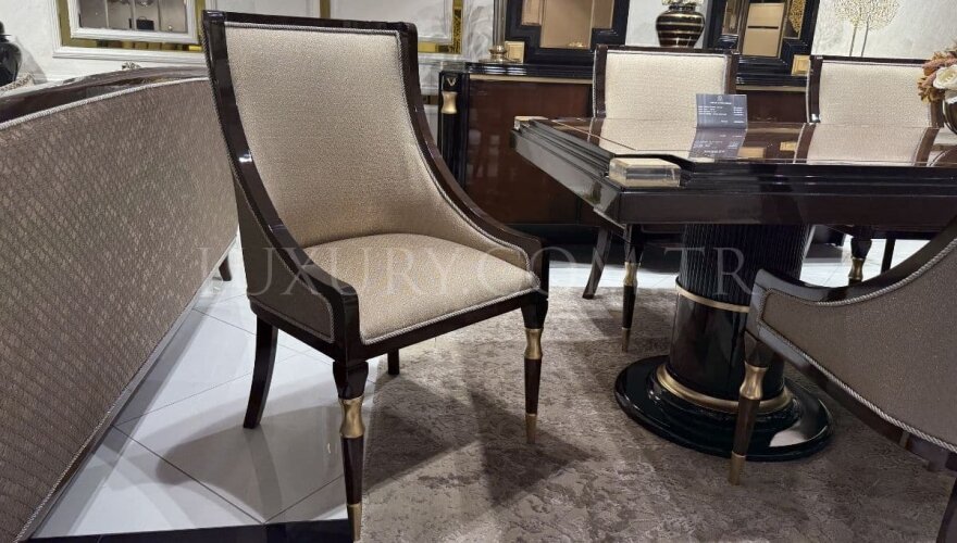 Mansion Kahverengi Yemek Odası - 4