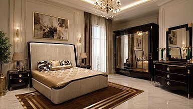 Mansion Kahverengi Yatak Odası - 1177